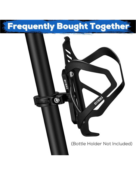 Adaptador Soporte Botella Agua Corki BCA-01 Aluminio Negro