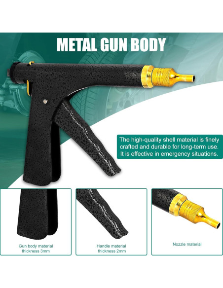 Kit de Reparación de Neumáticos YCLPDMM YC-004 con 16 Tapones