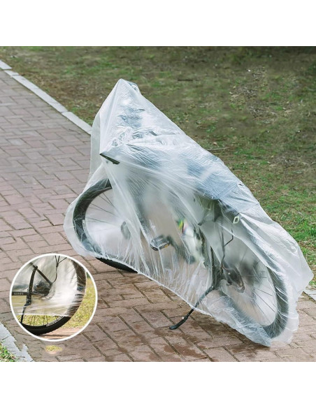 5 Fundas Desechables para Bicicleta Yhalyea - Protección Lluvia