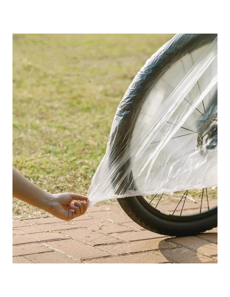 5 Fundas Desechables para Bicicleta Yhalyea - Protección Lluvia