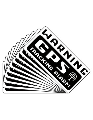 Etiquetas de Alarma de Rastreo GPS JINGIHE 10 Pcs 12x6 cm