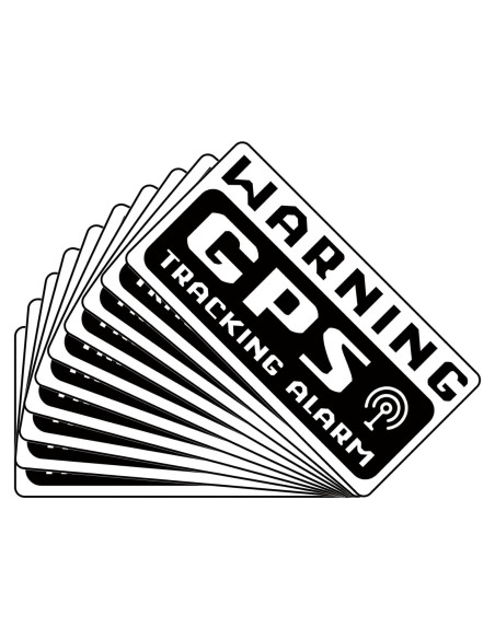 Etiquetas de Alarma de Rastreo GPS JINGIHE 10 Pcs 12x6 cm
