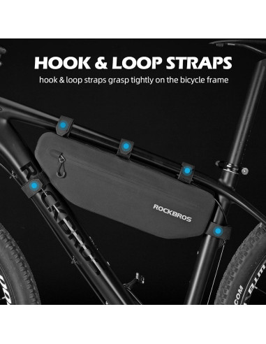 Bolsa de Marco de Bicicleta ROCKBROS 3L Impermeable Negra