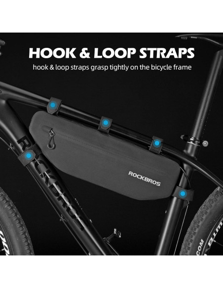 Bolsa de Marco de Bicicleta ROCKBROS 3L Impermeable Negra