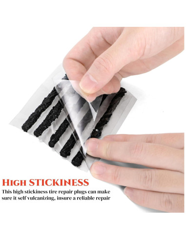 150 Cuerdas de Reparación de Neumáticos Acshio 10.16 cm