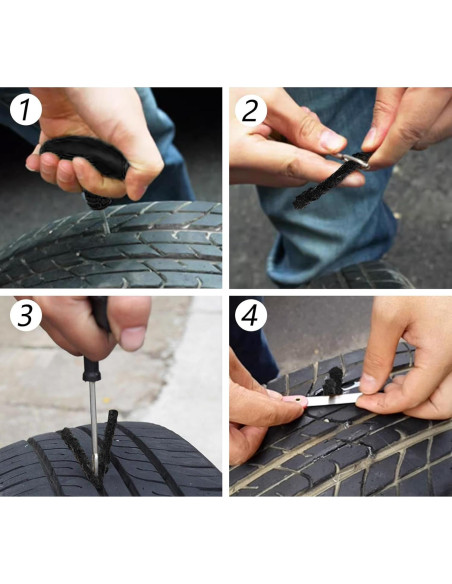 150 Cuerdas de Reparación de Neumáticos Acshio 10.16 cm
