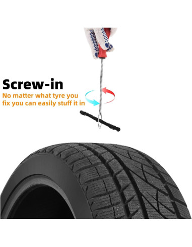 150 Cuerdas de Reparación de Neumáticos Acshio 10.16 cm