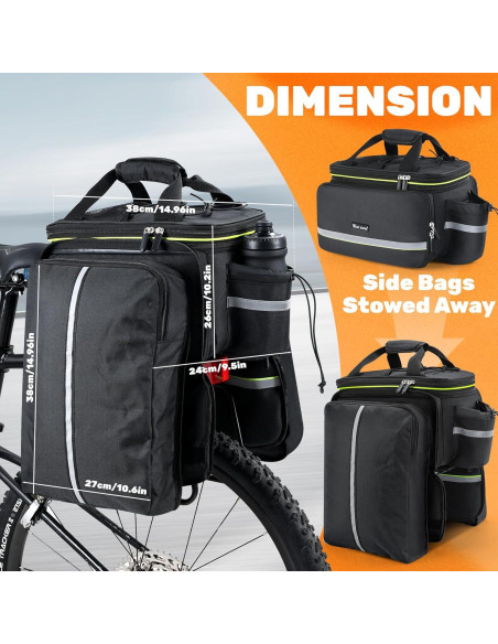 Bolsa de Almacenamiento para Bicicleta West Biking 35L Impermeable