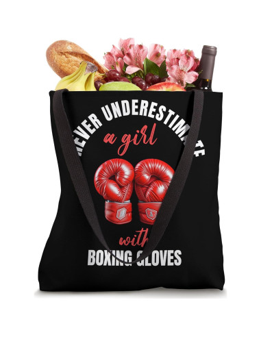 Bolsa Tote Boxeo Niñas 16" Diseño Empoderador
