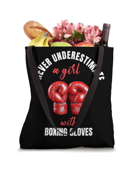 Bolsa Tote Boxeo Niñas 16" Diseño Empoderador
