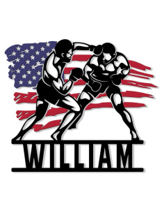 Cartel de Metal Personalizado Boxeo Doladodo - Decoración Pared