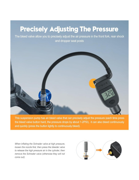 Bomba de Choque Tiakia DPG-0302 con Manómetro Digital 320PSI