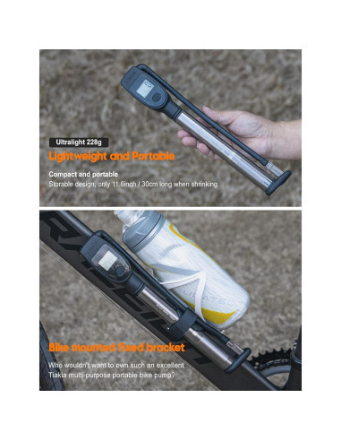 Bomba de Choque Tiakia DPG-0302 con Manómetro Digital 320PSI