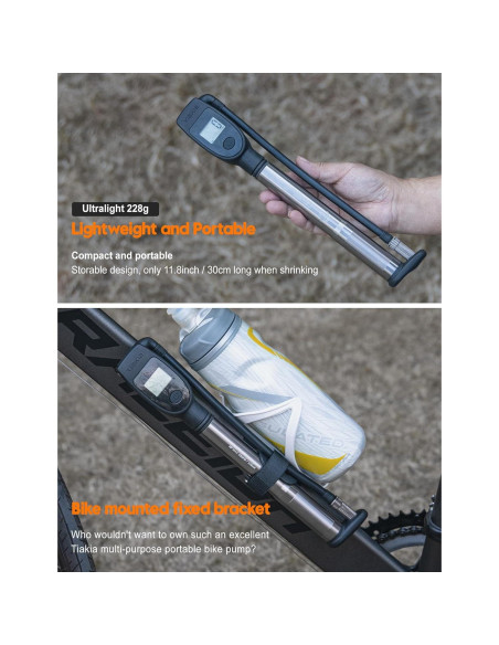 Bomba de Choque Tiakia DPG-0302 con Manómetro Digital 320PSI