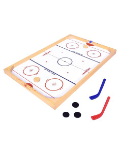 Juego de Hockey de Mesa GoSports Pucky - Madera 91x61 cm