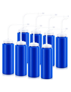 Paquete de 8 Botellas de Agua Skybooly 1.01L con Pajitas Largas