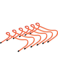 Vallas de Agilidad Lippbest - Paquete de 6 - 15.24 cm Naranja 2