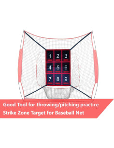 Objetivo de Zona de Strike Numerado CORECISE 15x15 cm Rojo 2