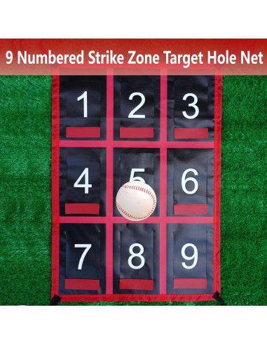 Objetivo de Zona de Strike Numerado CORECISE 15x15 cm Rojo