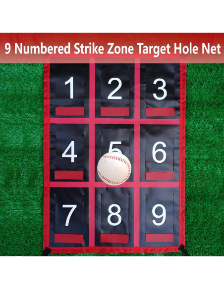 Objetivo de Zona de Strike Numerado CORECISE 15x15 cm Rojo