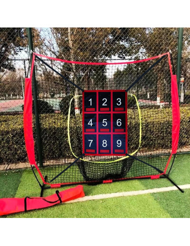 Objetivo de Zona de Strike Numerado CORECISE 15x15 cm Rojo