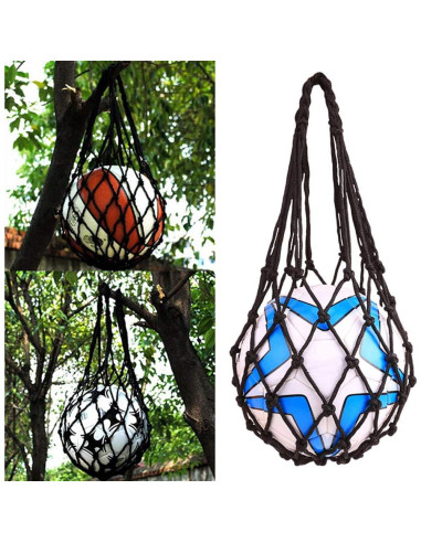 Bolsa de Red para Balones EastyGold - 2 Unidades Negra