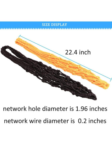 Bolsa de Red para Balones EastyGold - 2 Unidades Negra