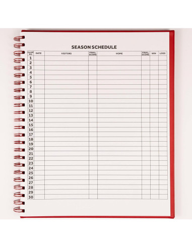 Libro de Anotaciones Premium Béisbol/Softbol Murray 60 Juegos