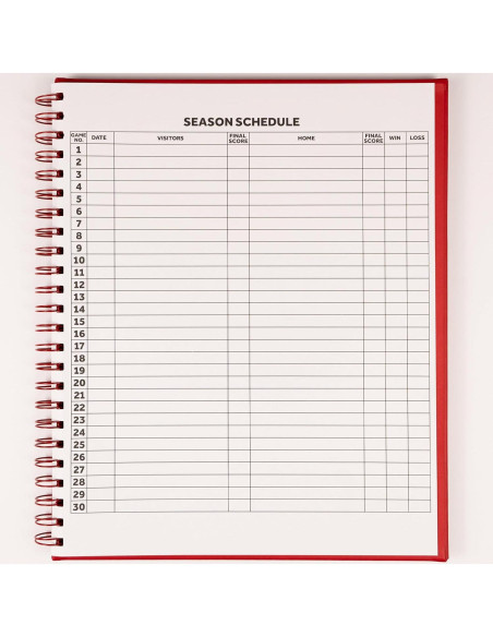 Libro de Anotaciones Premium Béisbol/Softbol Murray 60 Juegos