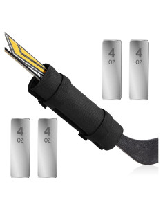 Peso de Palo de Hockey Jecery con 4 Pesas Ajustables 25.4 cm