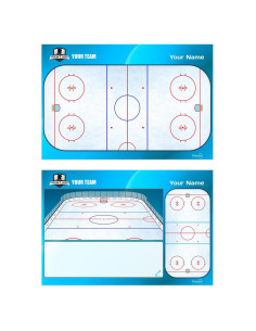 Tablero Táctico de Hockey sobre Hielo Etisport Doble Cara 30.5x20.5cm