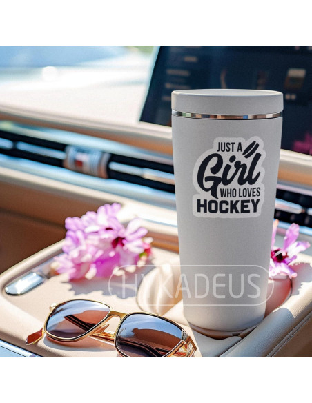 Calcomanías Impermeables HYKADEUS para Chicas Hockey 7.6 cm
