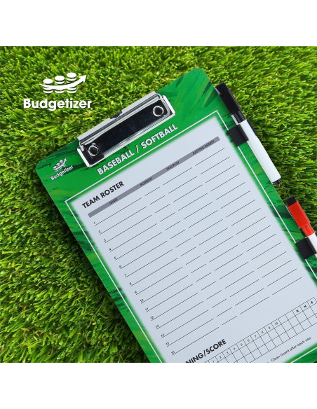Portaplanos de Borrado en Seco Budgetizer para Entrenadores de Béisbol