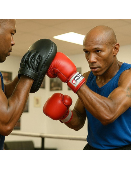 Guantes de entrenamiento MMA Amber Fight Gear cuero 0.99 kg