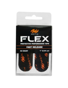 Cinta de Rendimiento Protectora Flex Motiv Negra 40 Piezas 2.54cm