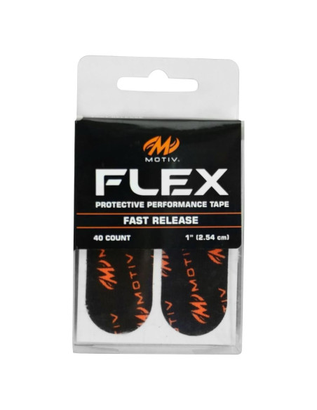 Cinta de Rendimiento Protectora Flex Motiv Negra 40 Piezas 2.54cm