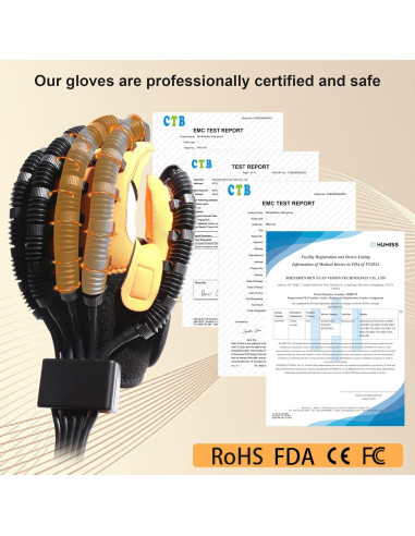 Guantes Robóticos de Rehabilitación MZU, Terapia para Manos