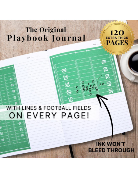 Cuaderno de Jugadas de Fútbol La Casa Educada 120 Páginas