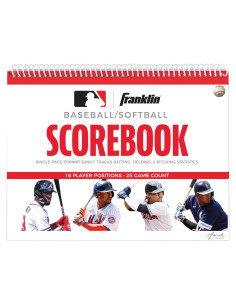 Libro de Puntuaciones de Béisbol y Softbol Franklin Sports - 25 Juegos