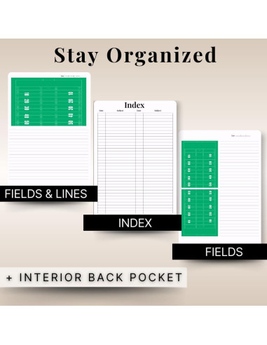 Cuaderno de Jugadas de Fútbol La Casa Educada 120 Páginas
