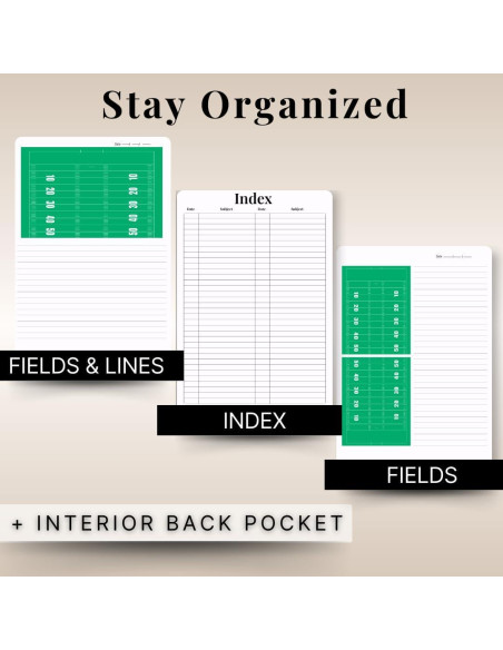 Cuaderno de Jugadas de Fútbol La Casa Educada 120 Páginas