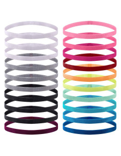 Diademas Elásticas Antideslizantes Duufin - 20 Piezas Multicolor