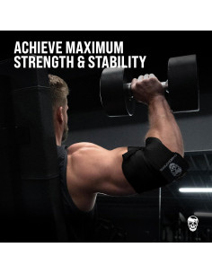 Fajas de Codo Gymreapers - Compresión Ajustable 101.6 cm (1 Par) 2