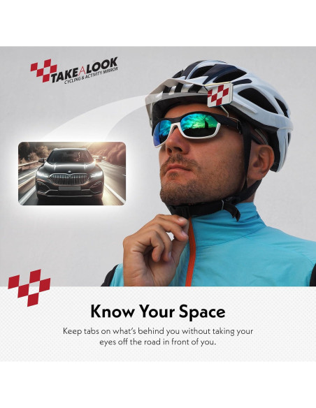 Espejo Retrovisor para Ciclismo TOMA UN VISTAZO - Ajustable