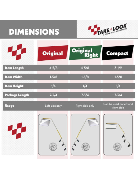 Espejo Retrovisor para Ciclismo TOMA UN VISTAZO - Ajustable