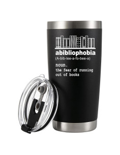 Vaso Térmico Panvola 20 oz Acero Inoxidable Negro Aislado
