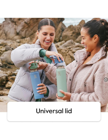 Botella de Agua Takeya Actives 0.95 L con Tapa de Popote