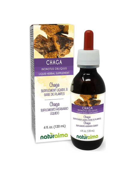 Tintura de Hongo Chaga Naturalma 118 ml - Suplemento Vegano