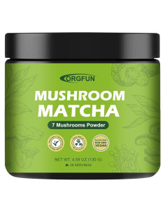 Hongo Matcha Ceremonial ORGFUN 130g - Latte Saludable Sin Azúcar