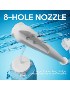 Kit de Enema de Silicona Plegable GNEGKLEAN 1.2L con 5 Puntas 2